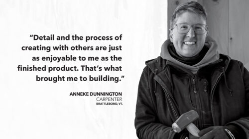 Anneke Dunnington, Carpenter