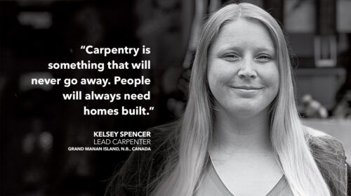 Kelsey Spencer, Lead Carpenter